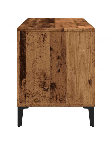 Mobile Porta Dischi Legno Antico 100x38x48 cm Legno Multistrato