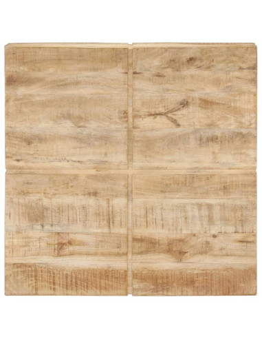 Tavolino da Caffè 80x80x28 cm in Legno Massello di Mango