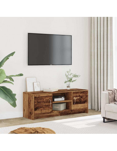 Mobile Porta TV Legno Antico 102x30x37,5 cm Legno Multistrato