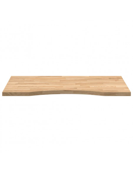 Piano Scrivania 80x50x2,5 cm Rovere Massello Non Trattato