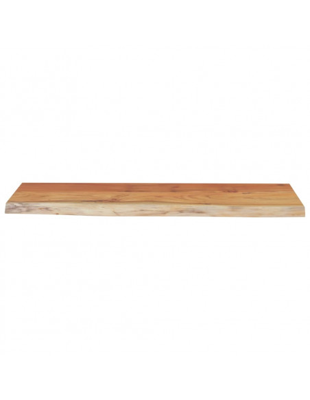 Mensola a Muro 50x20x3,8cm Rettangolare Legno Acacia Bordi Vivi