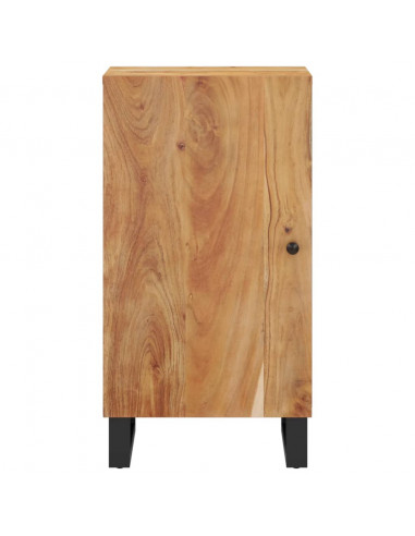 Credenza con Anta 40x31x75 cm in Legno Massello di Acacia