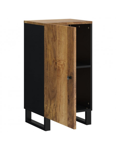Credenza con Anta 40x31x75 cm in Legno Massello di Mango