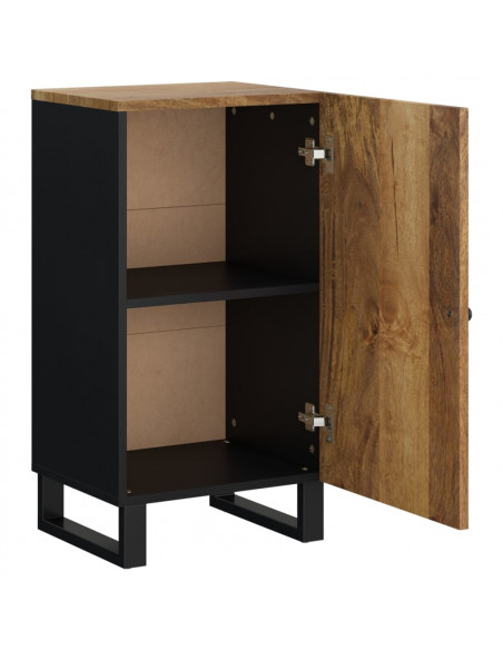 Credenza con Anta 40x31x75 cm in Legno Massello di Mango