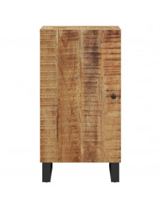 Credenza con Anta 40x31x75 cm in Legno Massello di Mango 2