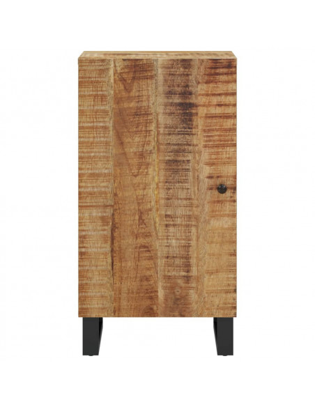 Credenza con Anta 40x31x75 cm in Legno Massello di Mango