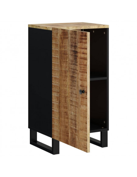 Credenza con Anta 40x31x75 cm in Legno Massello di Mango
