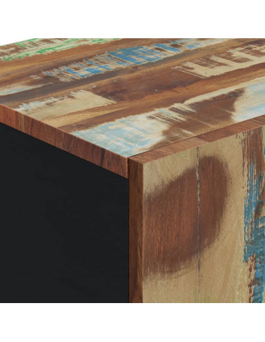 Credenza con Anta 40x31x75 cm in Legno Massello di Recupero