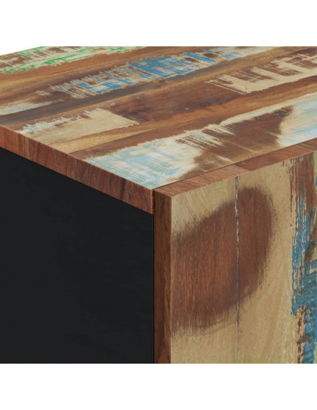 Credenza con Anta 40x31x75 cm in Legno Massello di Recupero