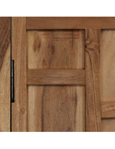 Credenza in Legno di Acacia 60x35x76 cm Marrone 2