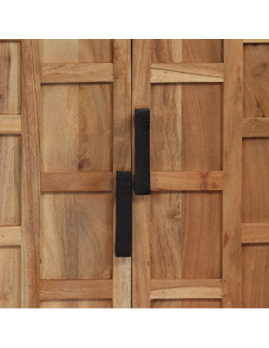 Credenza in Legno di Acacia 60x35x76 cm Marrone