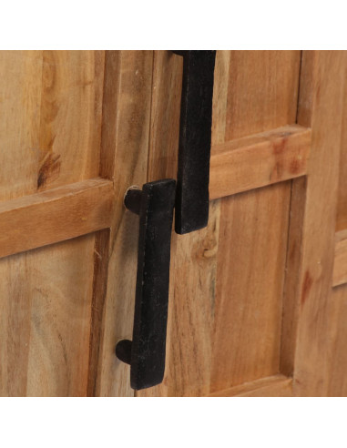 Credenza in Legno di Acacia 60x35x76 cm Marrone