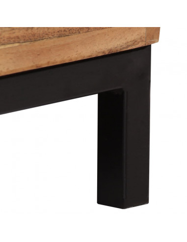 Credenza in Legno di Acacia 60x35x76 cm Marrone