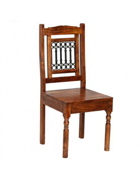 Set Bistrò 3 pz  Legno Massello d'Acacia con Finitura Sheesham