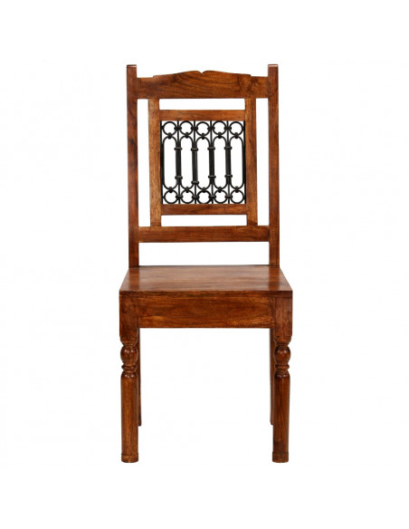 Set Bistrò 3 pz  Legno Massello d'Acacia con Finitura Sheesham