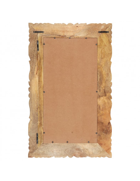 Specchio 80x50 cm in Legno Massello di Mango