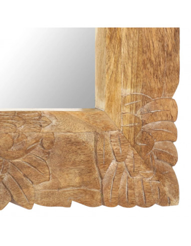 Specchio 80x50 cm in Legno Massello di Mango