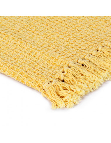 Copriletto in Cotone 125x150 cm Giallo Senape