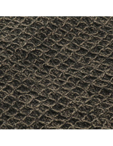 Copriletto in Cotone 160x210 cm Antracite/Marrone