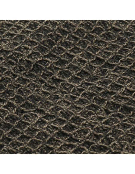Copriletto in Cotone 160x210 cm Antracite/Marrone