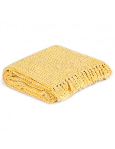 Copriletto in Cotone 160x210 cm Giallo Senape