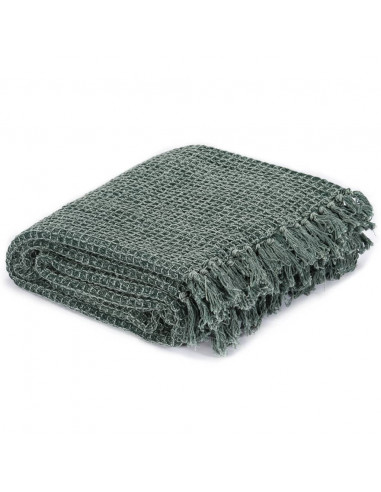 Copriletto in Cotone 160x210 cm Verde Scuro
