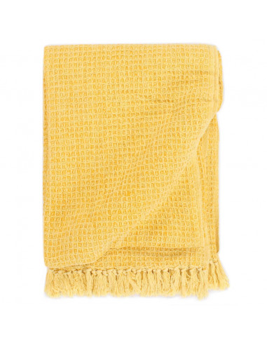 Copriletto in Cotone 220x250 cm Giallo Senape