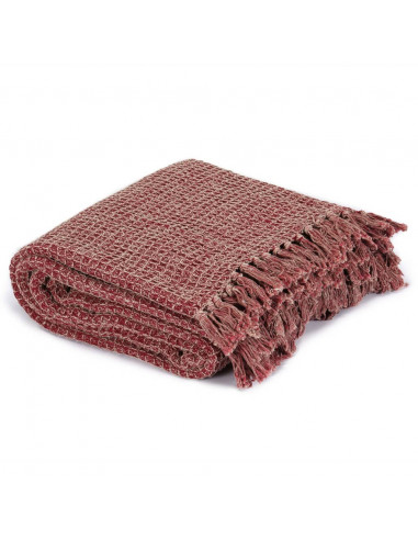 Copriletto in Cotone 220x250 cm Rosso Borgogna