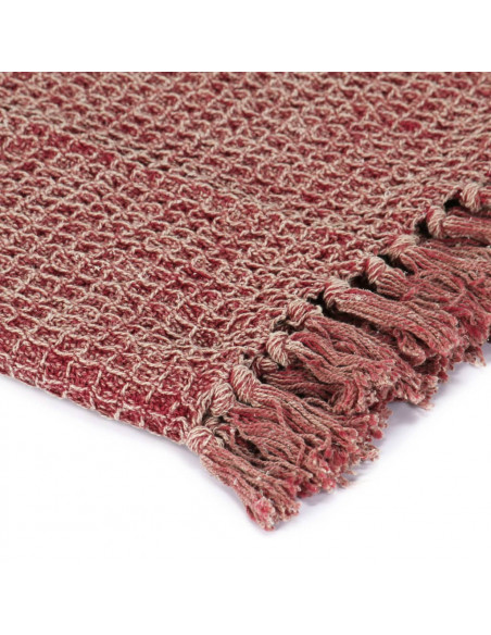 Copriletto in Cotone 220x250 cm Rosso Borgogna