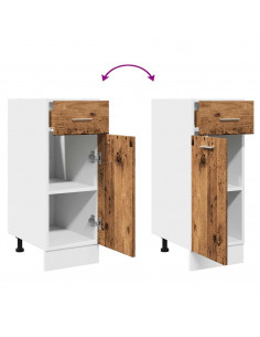 Armadio Cassetto Legno Antico 30x46x81,5 cm Legno Multistrato