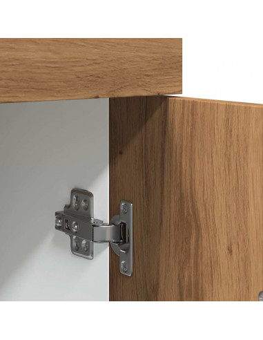 Cassettiera Rovere Artigianale 30x46x81,5 cm Legno Multistrato