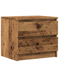 Comodino Legno Antico 50x40x43.5 cm in Legno Multistrato