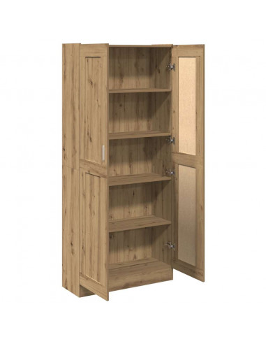 Credenza Alta Rovere Artigianale 82,5x30,5x185 cm in Truciolato