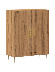 Credenza Rovere Artigianale 69,5x34x90 cm in Legno Multistrato