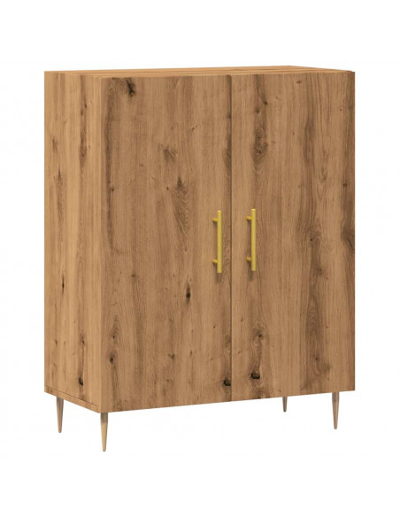 Credenza Rovere Artigianale 69,5x34x90 cm in Legno Multistrato