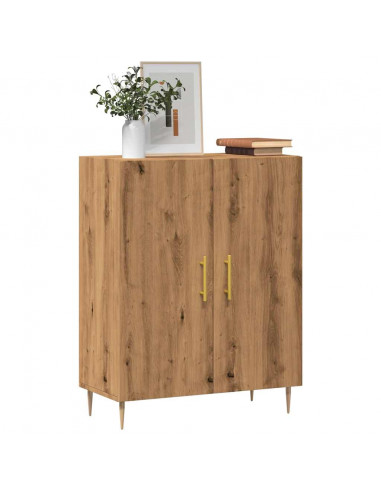 Credenza Rovere Artigianale 69,5x34x90 cm in Legno Multistrato