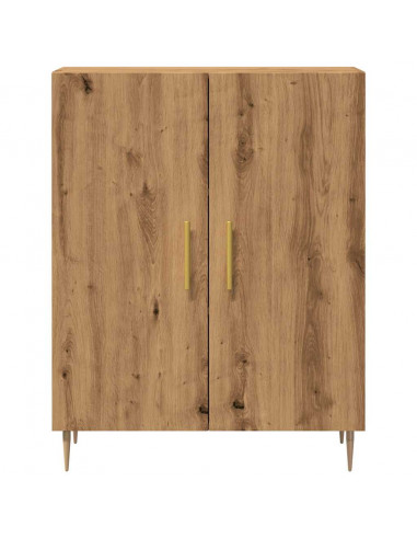 Credenza Rovere Artigianale 69,5x34x90 cm in Legno Multistrato