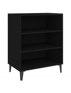 Credenza Nera 57x35x70 cm in Legno Multistrato