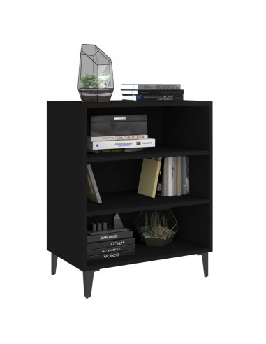 Credenza Nera 57x35x70 cm in Legno Multistrato