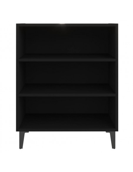 Credenza Nera 57x35x70 cm in Legno Multistrato