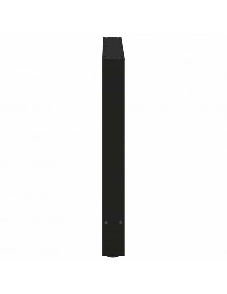 Gambe per Tavolino Nero 2 pz 70x(72-73) cm Acciaio
