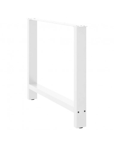 Gambe per Tavolino Bianco 2 pz 90x(72-73) cm Acciaio