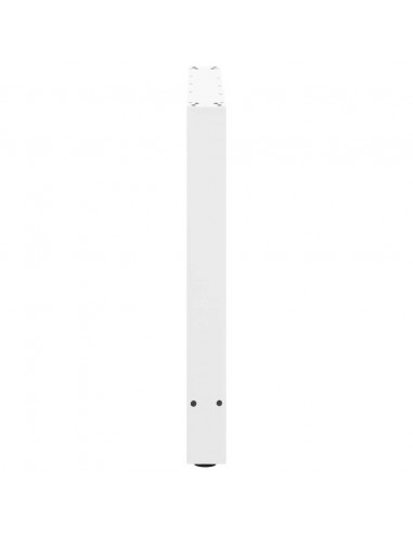 Gambe per tavolo da pranzo bianche 2 pz 70x(72-73) cm in acciaio