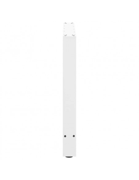Gambe per tavolo da pranzo bianche 2 pz 70x(72-73) cm in acciaio