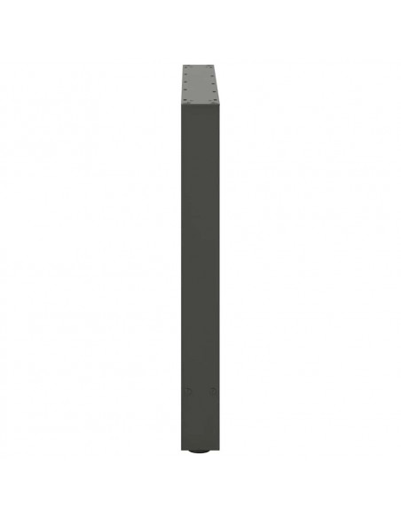 Gambe per Tavolino Antracite 2 pz 70x(72-73) cm Acciaio