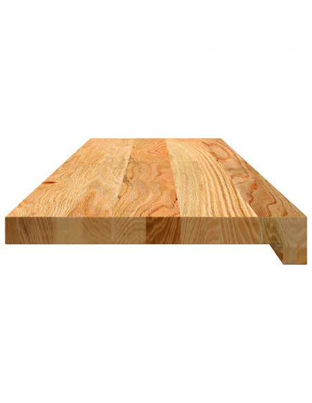 Gradini 8 pz Marrone Chiaro 90x25x2 cm Legno Massello Rovere