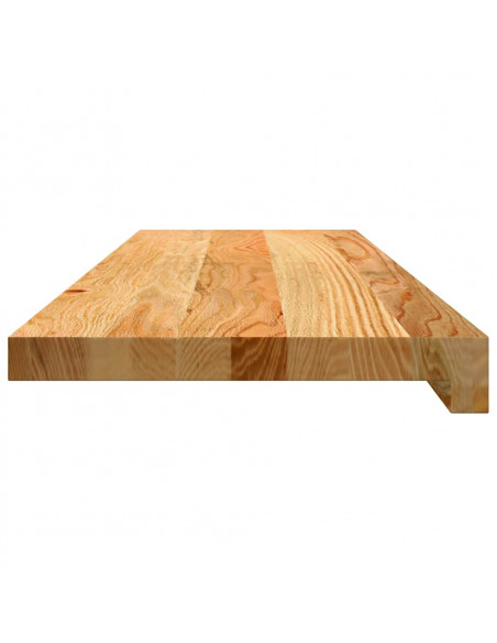 Gradini 8 pz Marrone Chiaro 80x25x2 cm Legno Massello Rovere