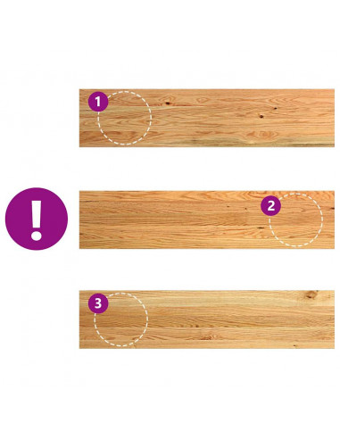 Gradini 8 pz Marrone Chiaro 110x25x2 cm Legno Massello Rovere