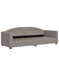 Letto da Giorno Tortora 80x200 cm in Tessuto