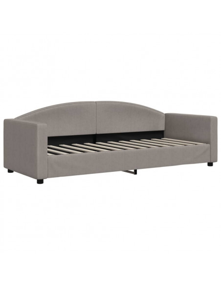 Letto da Giorno Tortora 80x200 cm in Tessuto